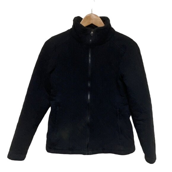 The North Face Jacket Women's Quilted Full Zip Black Jacket Size Small Outdoor - Picture 1 of 8